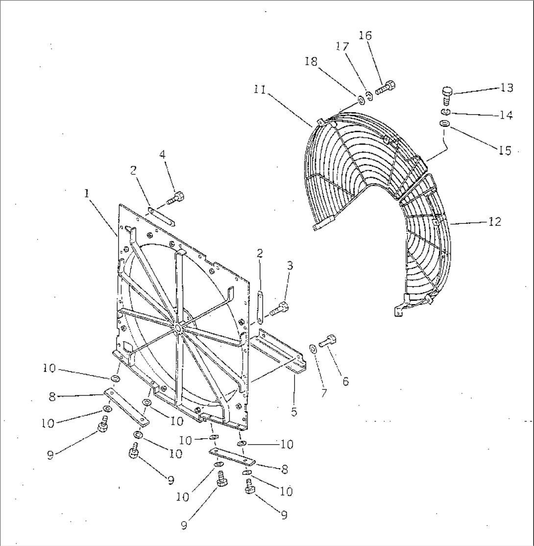 RADIATOR FAN GUARD(#2257-)