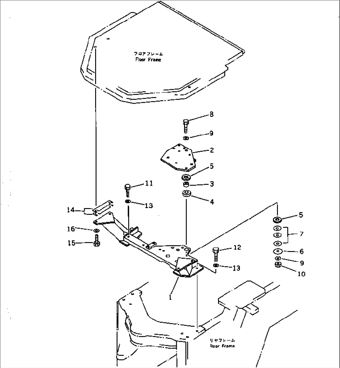 FLOOR SUPPORT(#20001-)