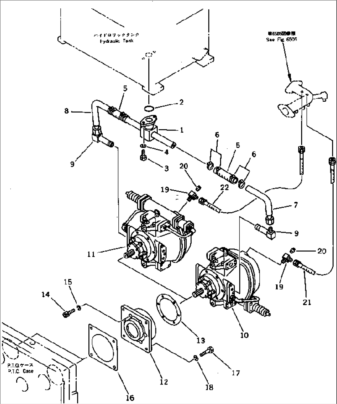 HYDRAULIC PIPING (FOR ROTOR REVOLUTION) (1/5)