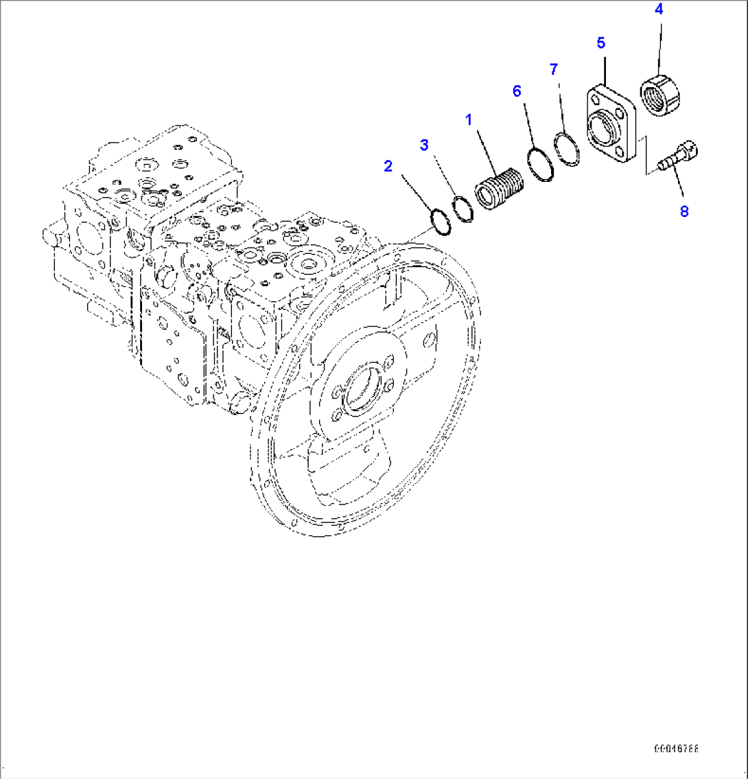 Main Pump, Inner Parts, Hydraulic Pump (5/11)