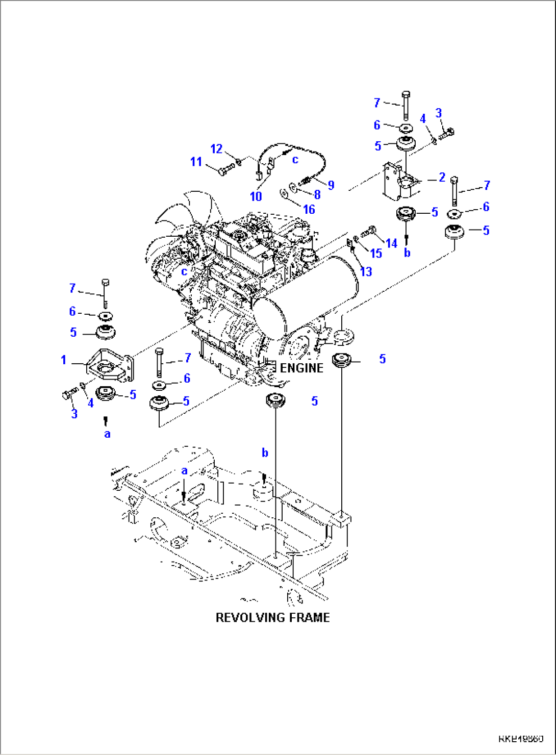 ENGINE MOUNTING PARTS