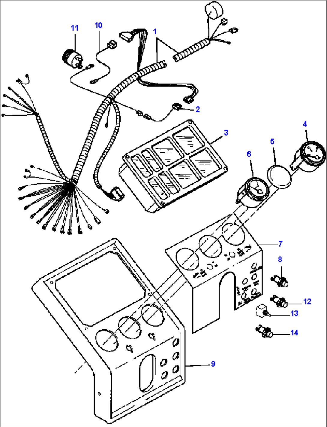 FIG. E5260-01A1 STEERING CONSOLE INSTRUMENT PANEL