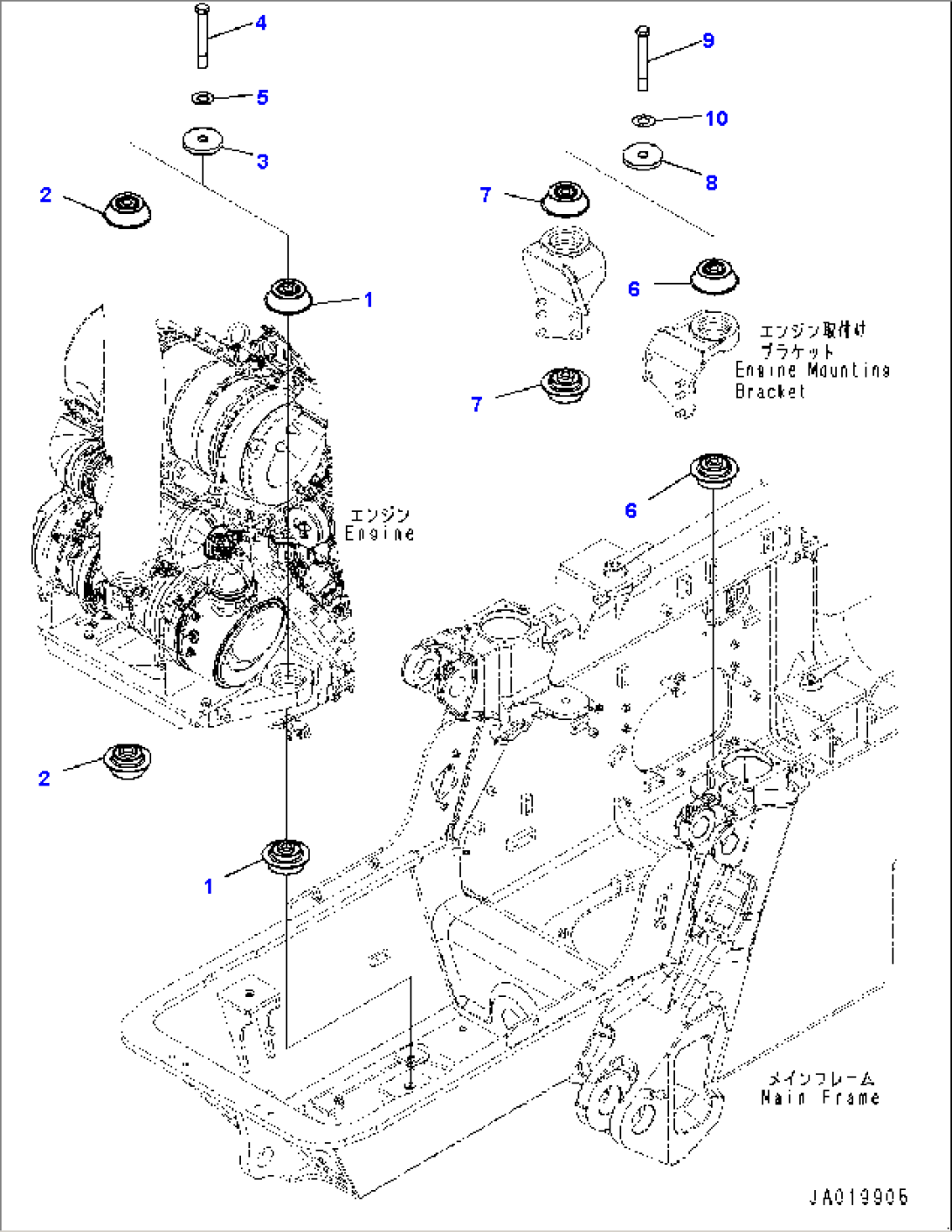 Engine Mounting (#40001-)