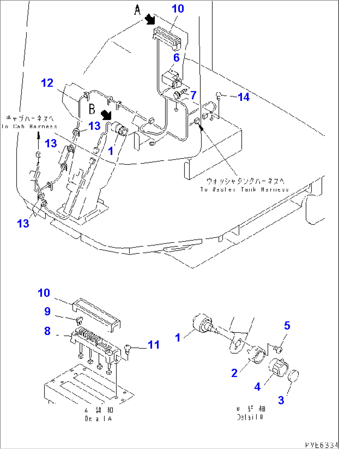 ELECTRICAL SYSTEM (CAB INSIDE)(#53001-54094)