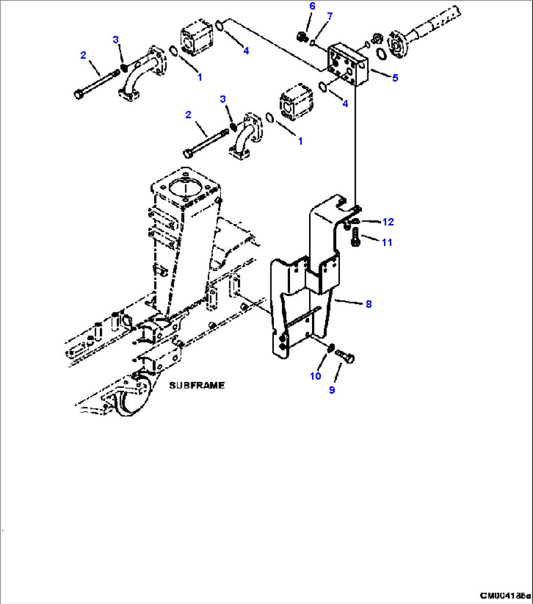 H3410-05A0 HYDRAULIC PIPING LINE FILTER AND PIPING (2/2)