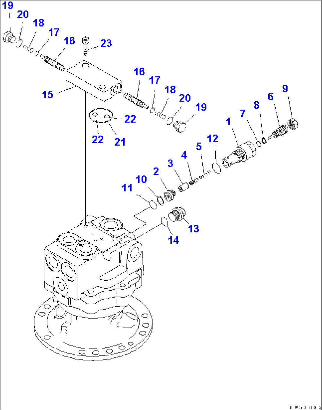SWING MOTOR (2/2)(#5001-)