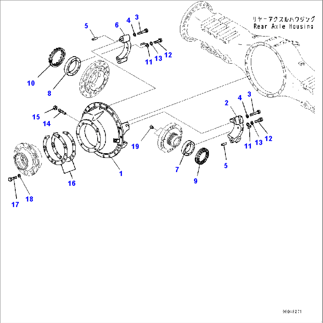 Rear Axle, Carrier (#2633-)
