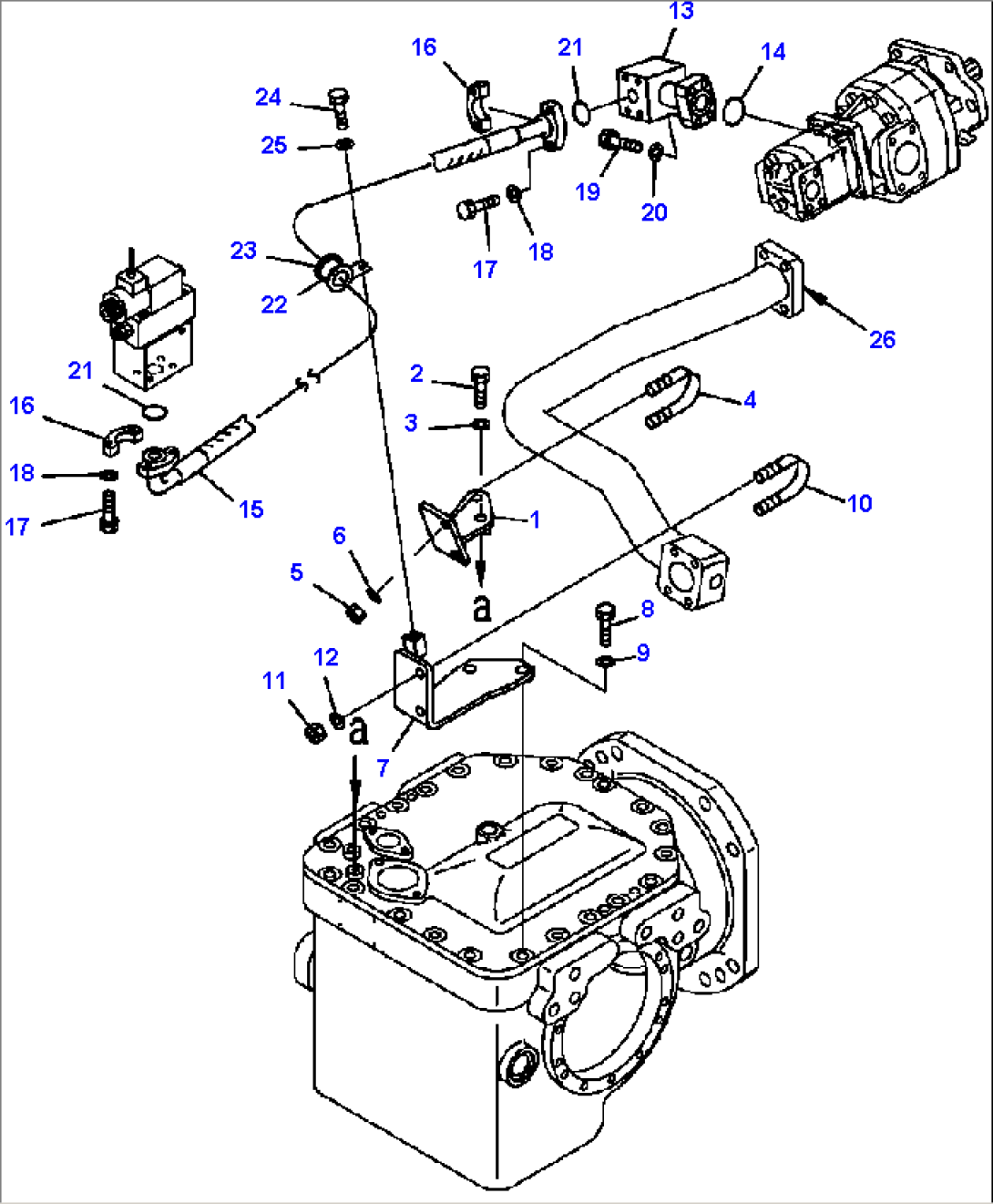 H0210-05A0 HYDRAULIC PIPING FILTER TO PUMP