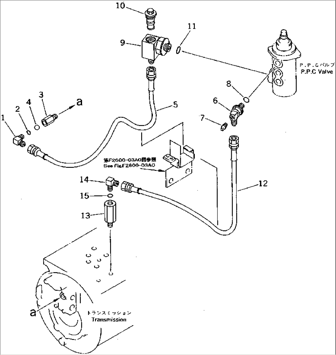STEERING PIPING (1/3) (TRANSMISSION LINE)(#3001-3152)