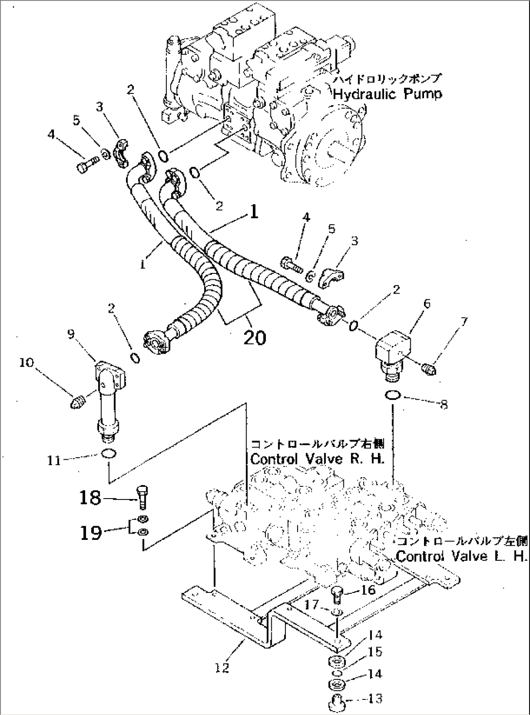 HYDRAULIC PIPING (PUMP TO VALVE)