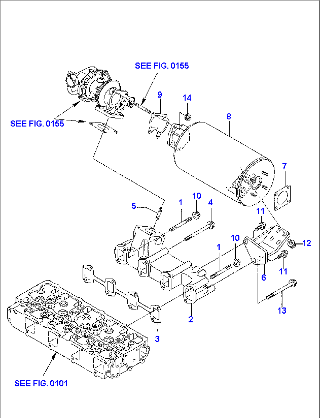 EXHAUST MANIFOLD AND SILENCER