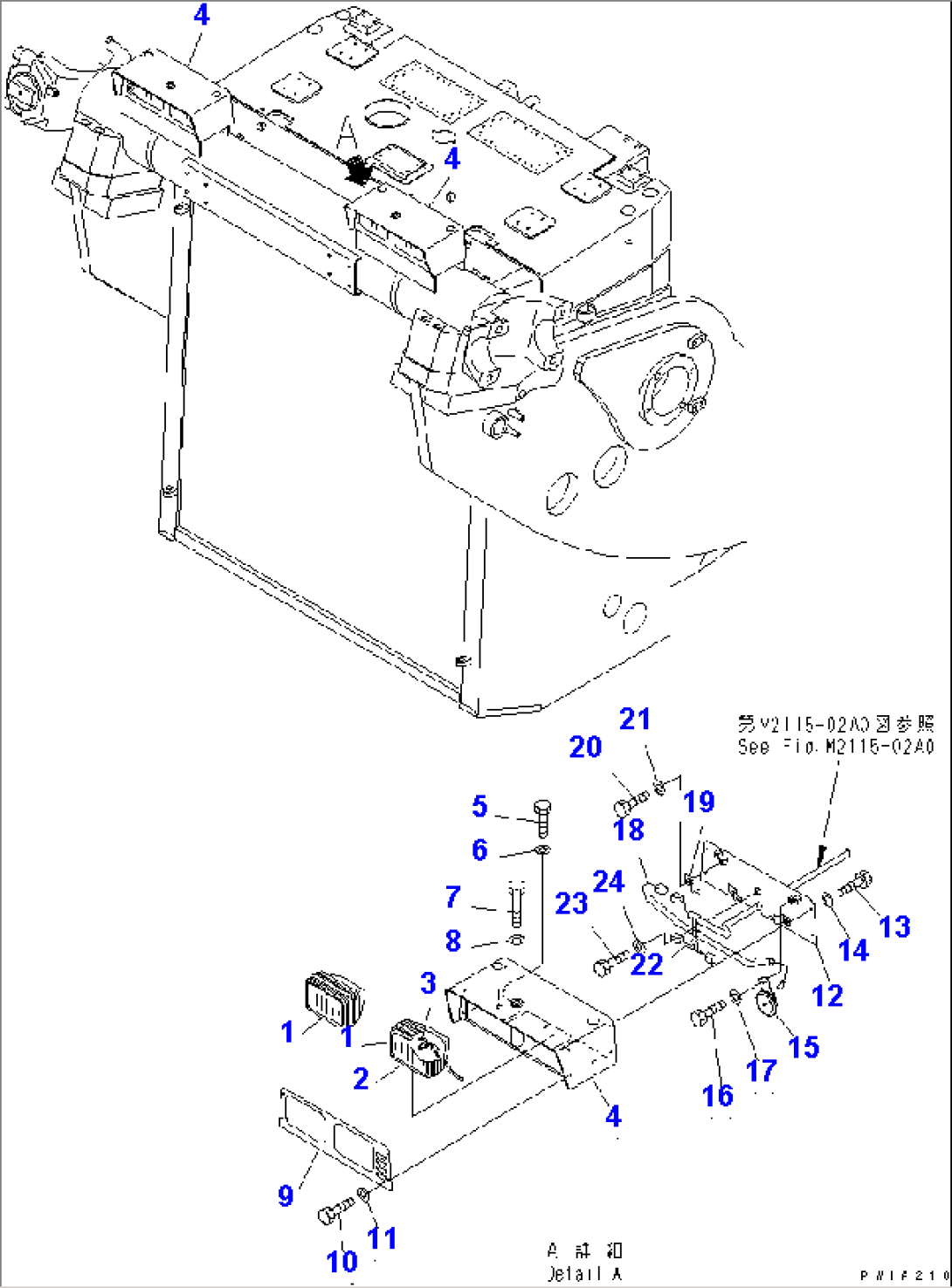 HEAD LAMP (WITH RIPPER)(#10105-)