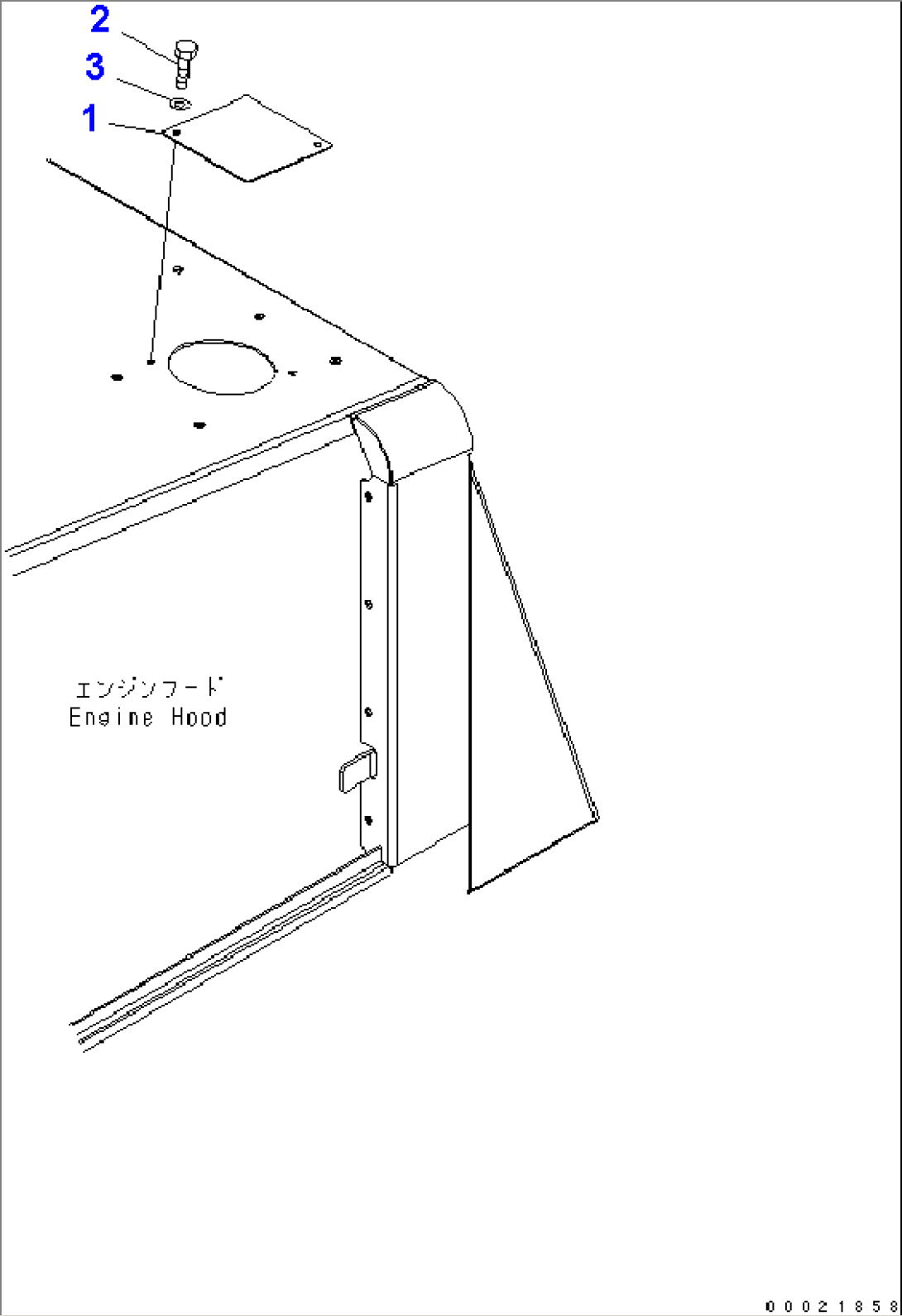 HOOD (PLATE) (SUPPER SILENT SPEC.)