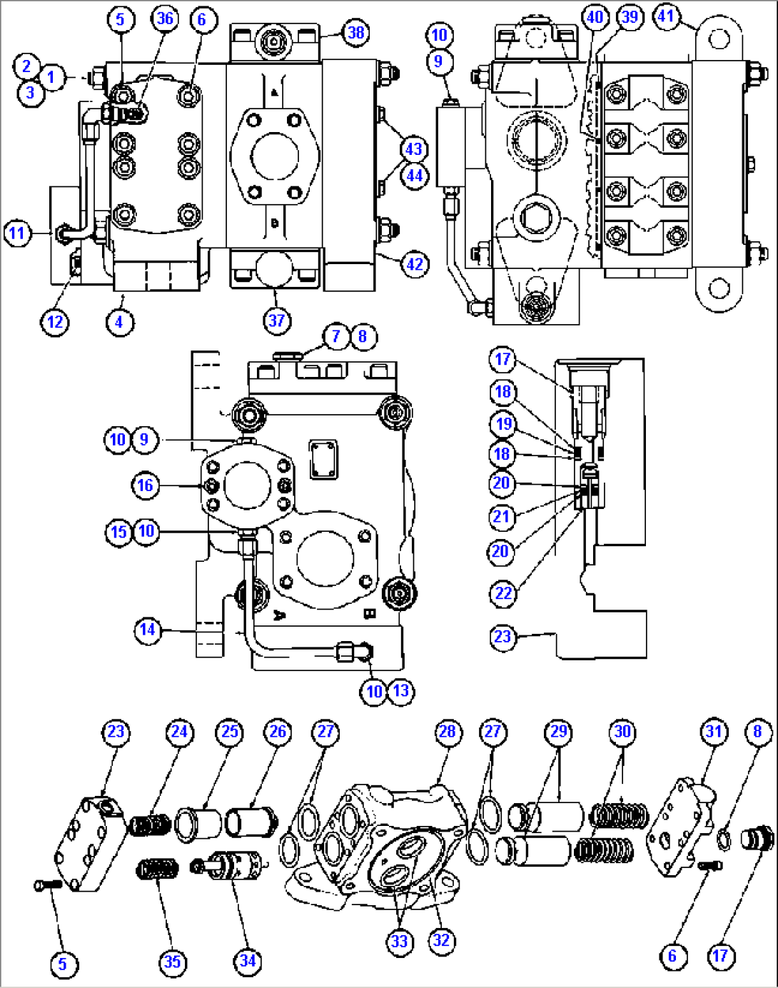 HOIST CONTROL VALVE ASSM - 6 (PB8267)