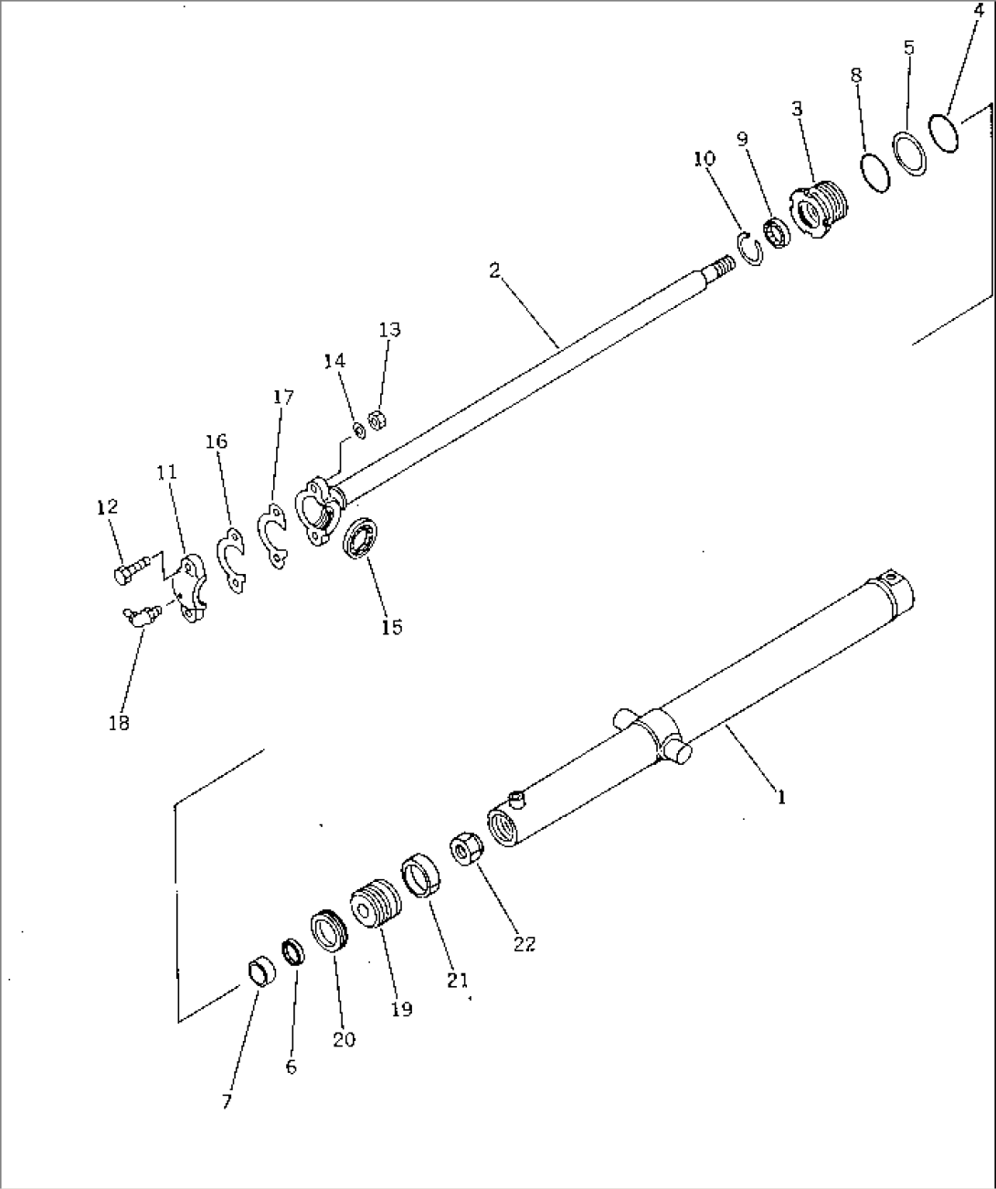 BLADE LIFT CYLINDER(#10001-11034)