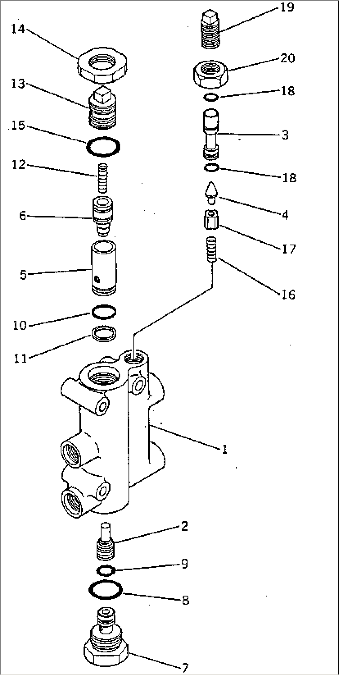 PILOT CHECK VALVE (FOR BLADE LIFT L.H. AND SCARIFIER)