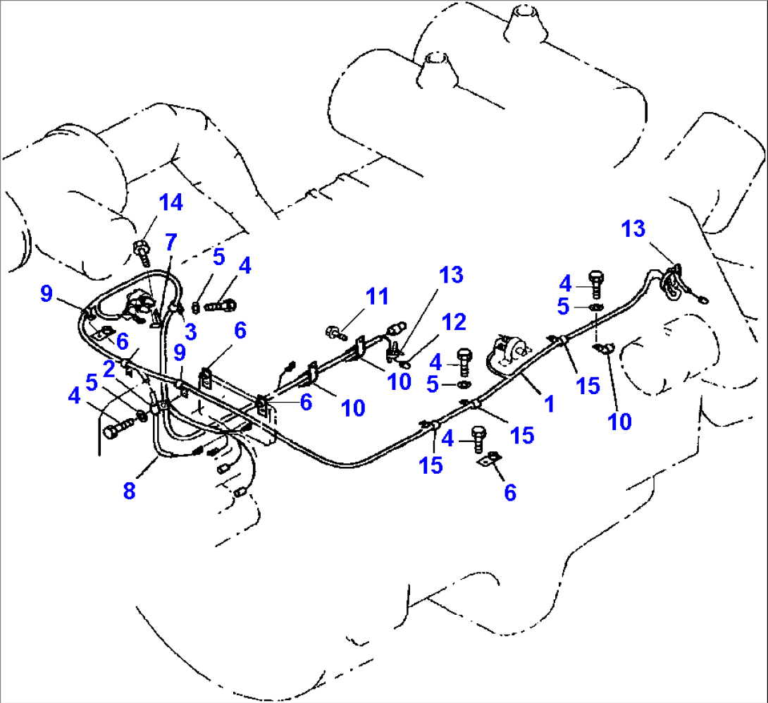 E2022-04A0 ELECTRICAL SYSTEM ENGINE HARNESS