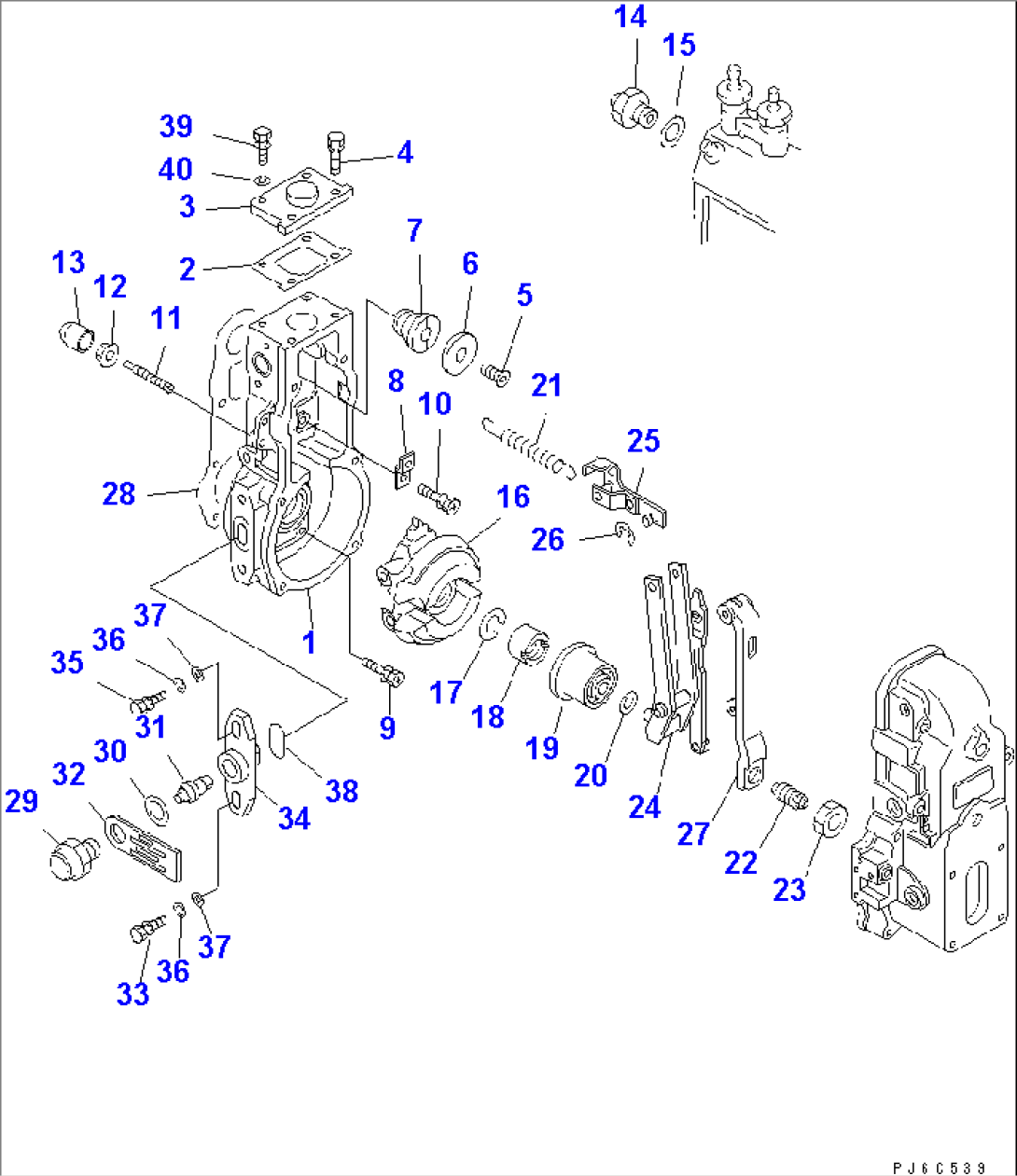 FUEL INJECTION PUMP (GOVERNOR) (1/2) (INNER PARTS)
