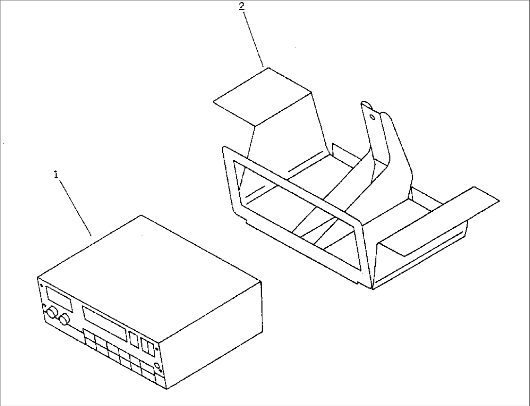 RADIO WITH CASSETTE PLAYER(#313029-)