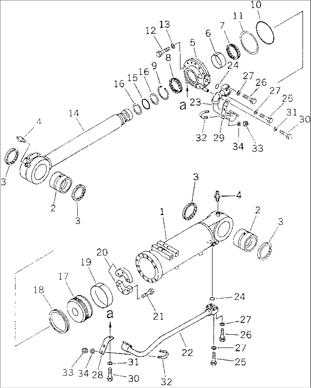 BUCKET DUMP CYLINDER(#1782-)