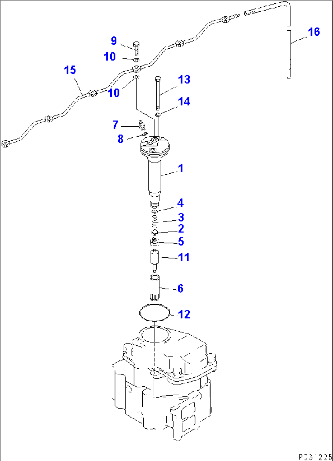 FUEL NOZZLE AND SPILL PIPE