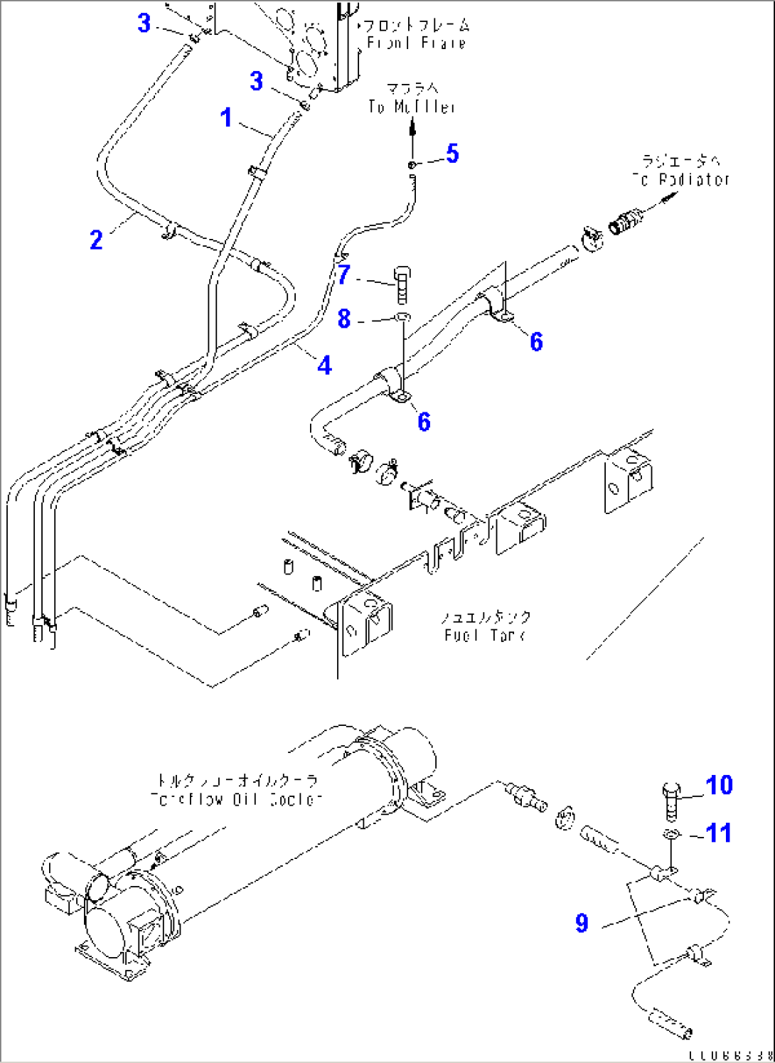 FUEL TANK (FUEL PIPING)(#70002-70021)