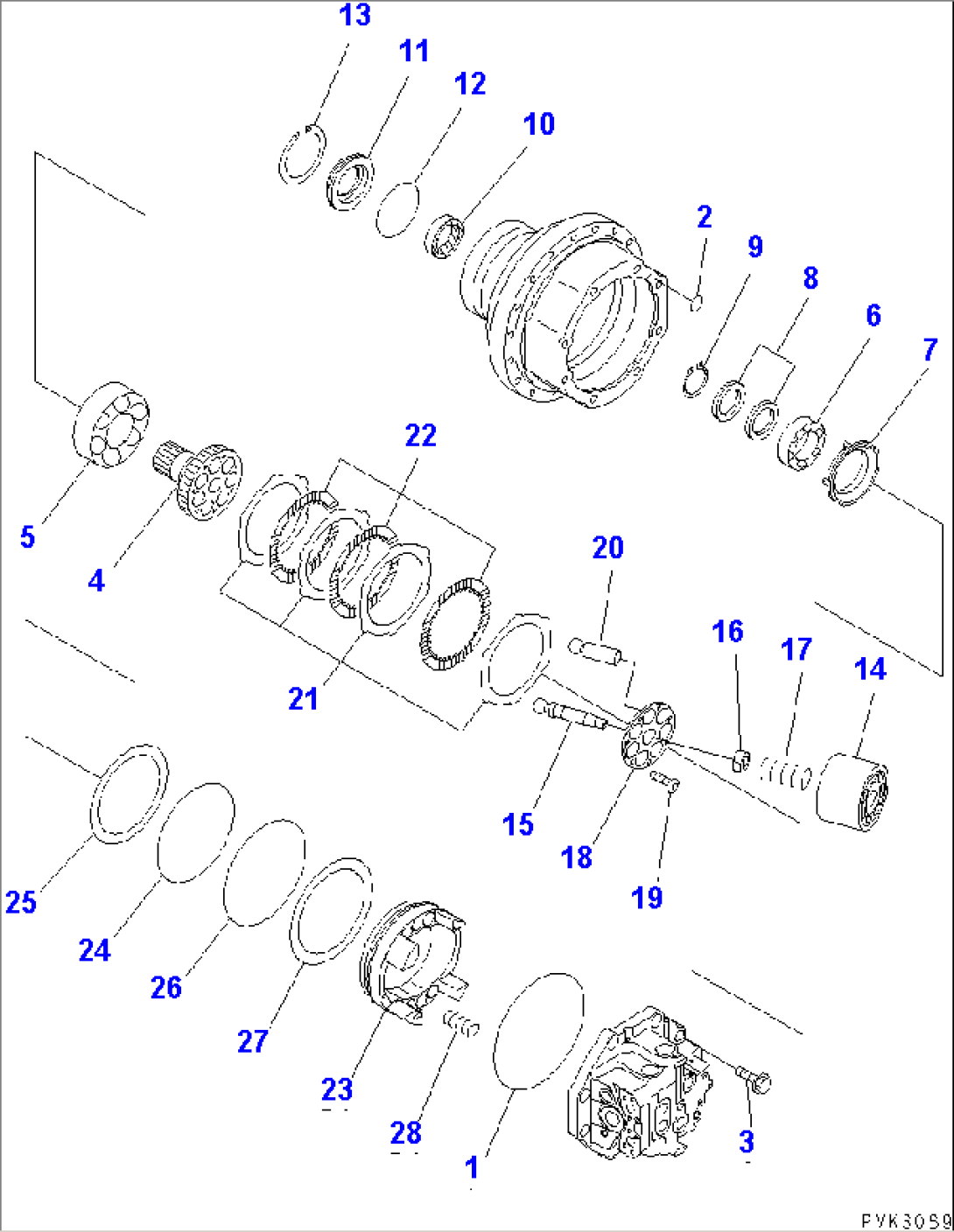 TRAVEL MOTOR (2/3)