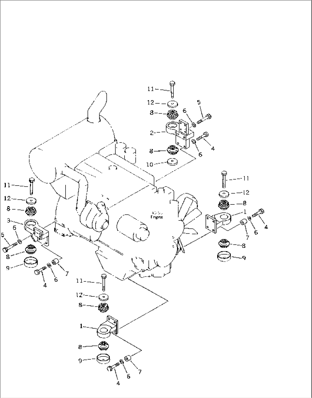 ENGINE MOUNTING PARTS