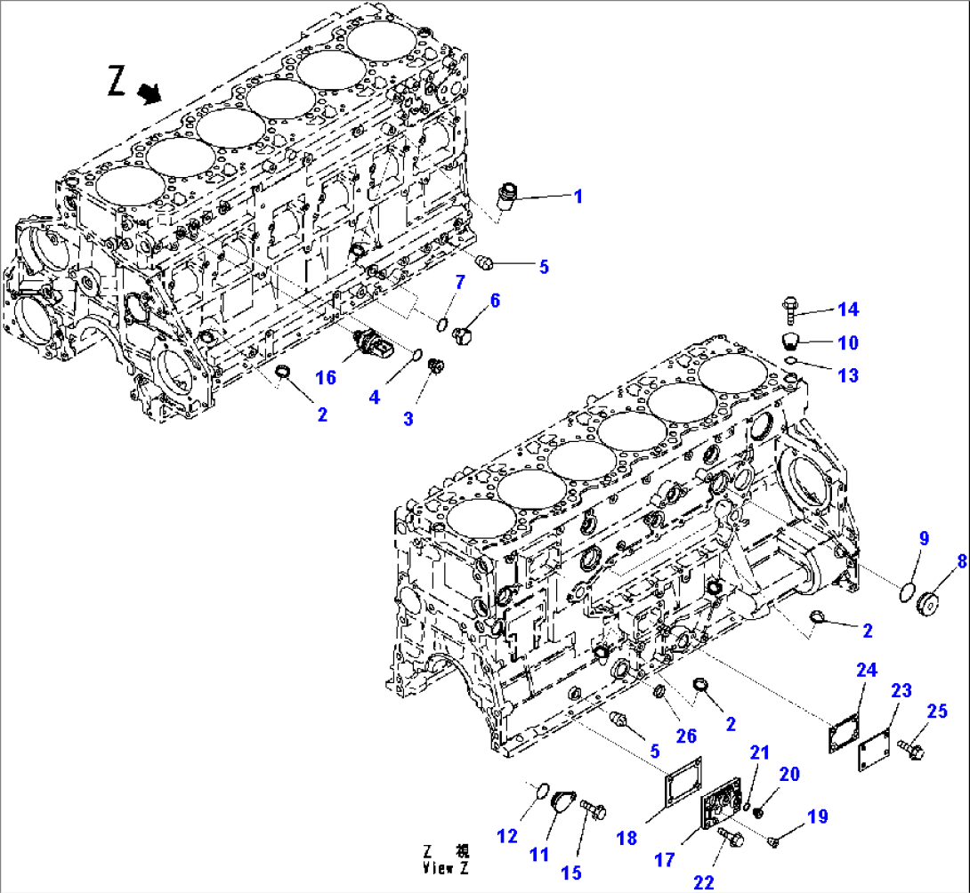 Cylinder Block Fitting Parts