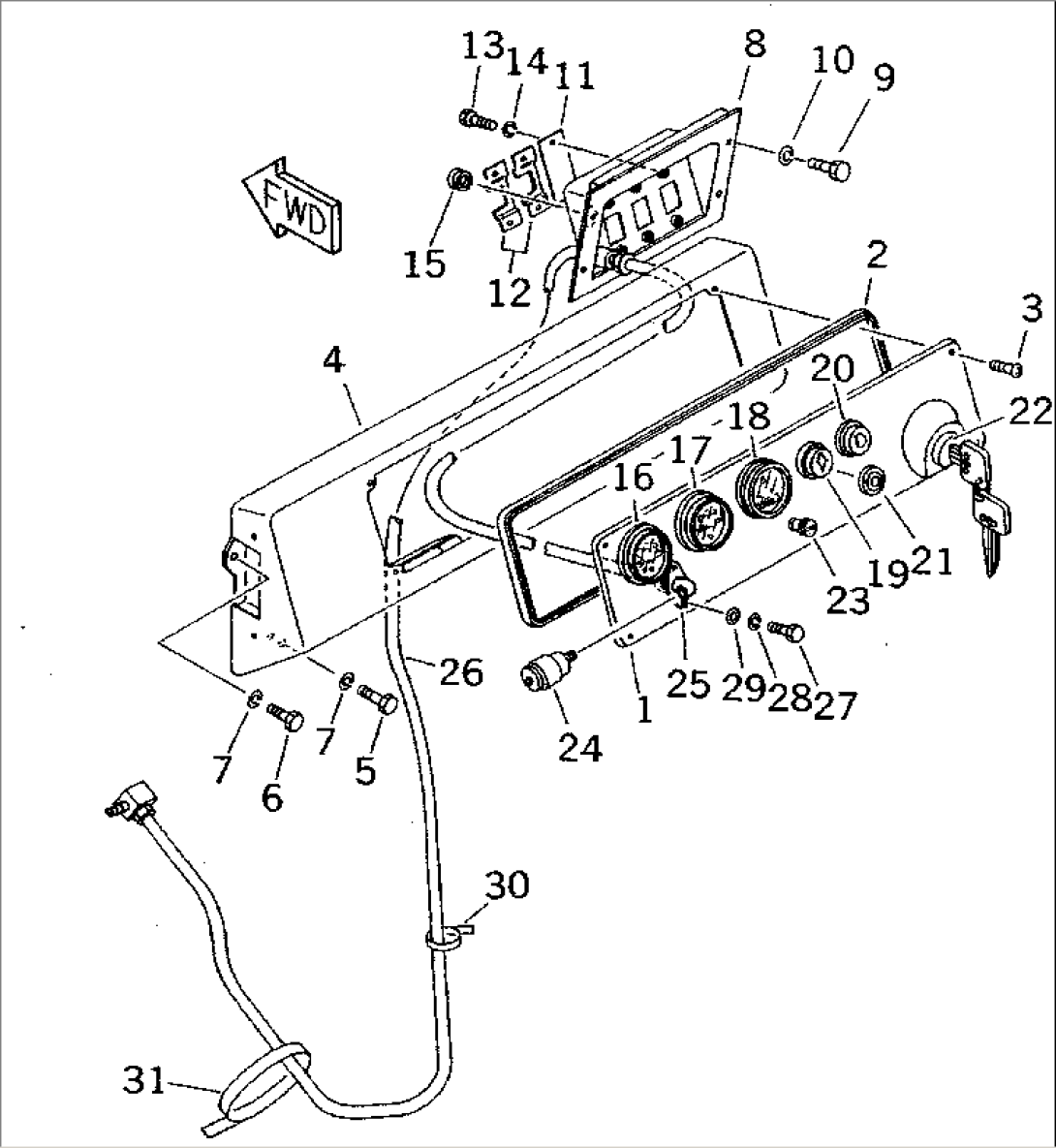 INSTRUMENT PANEL (WITH CERAMIC MUFFLER) (TUNNEL SPEC.) (FOR JAPAN)