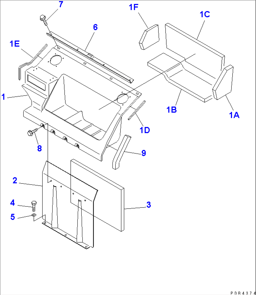 SEAT REAR COVER