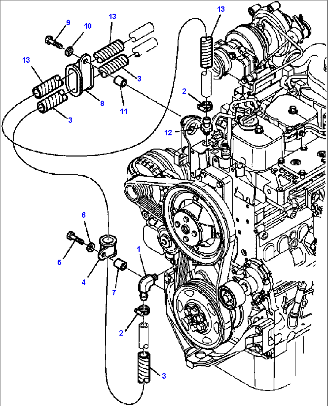 K5022-01A1 HEATING SYSTEM ENGINE CONNECTIONS