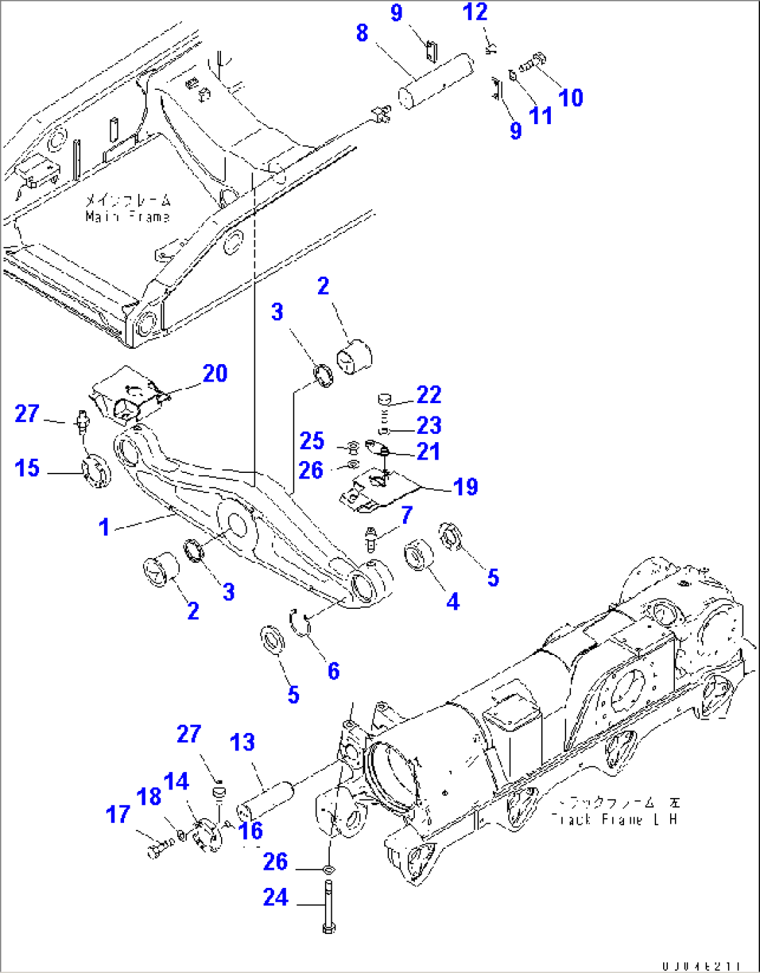 EQUALIZER BAR AND PIVOT SHAFT (EQUALIZER BAR)(#55001-55039)