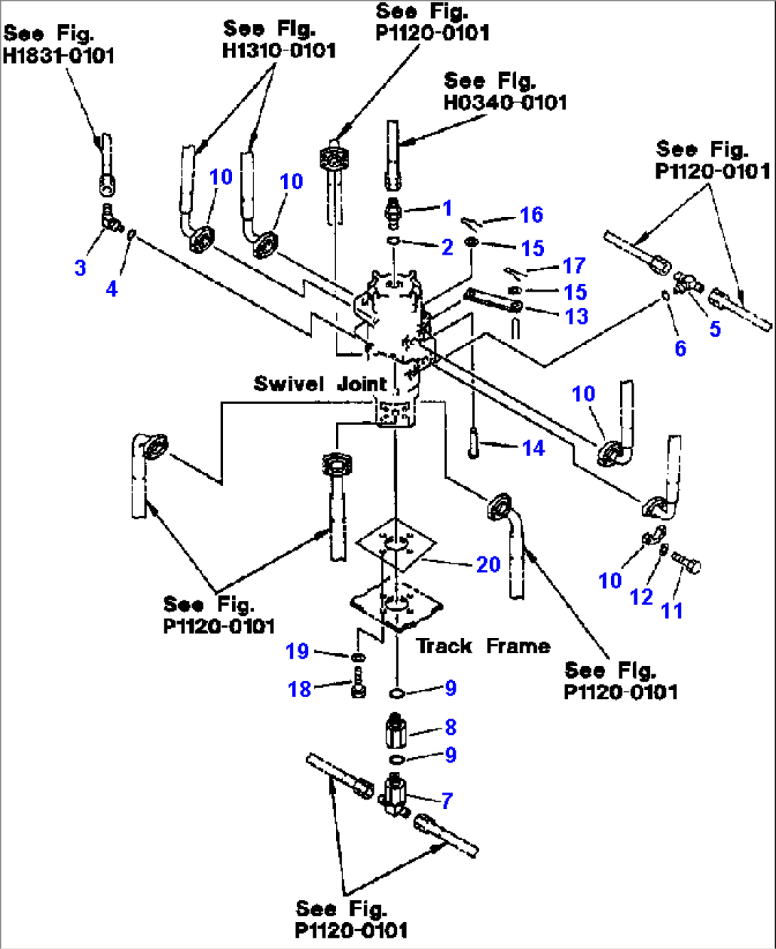 FIG NO. N1310-0102 SWIVEL JOINT (CONNECTION PARTS)