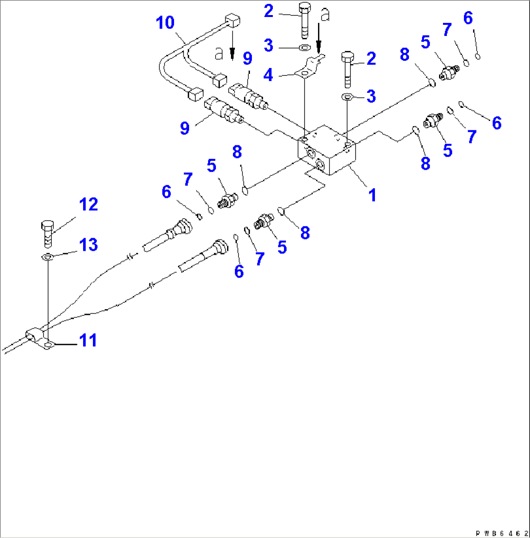 ATTACHMENT LINE (PPC) (1 ACTUATOR)(#30638-)