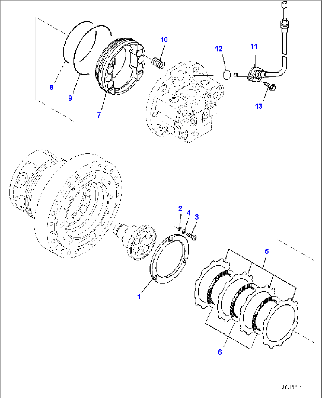 Final Drive, HST Motor, L.H. (4/4) (#85001-)