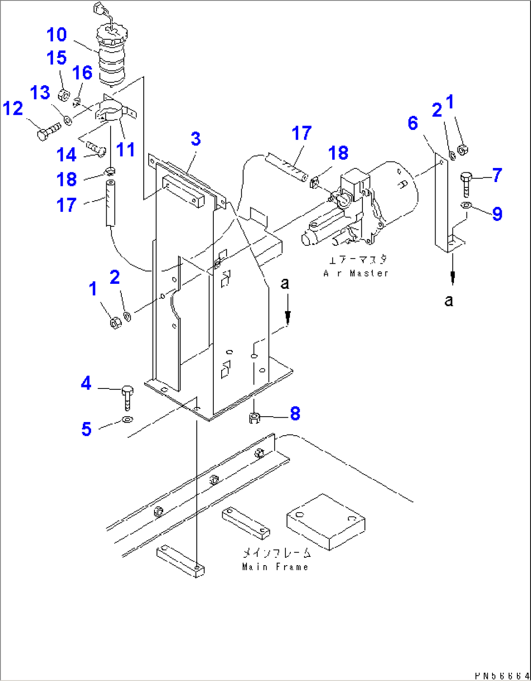 AIR PIPING (AIR MASTER AND BRAKE OIL RESERVOIR MOUNTING PARTS)