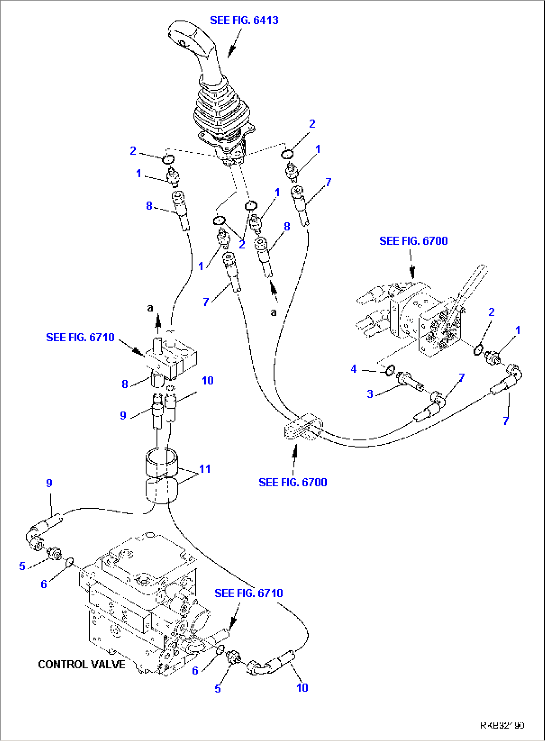 HYDRAULIC PIPING (PATTERN CHANGE) (2/3)