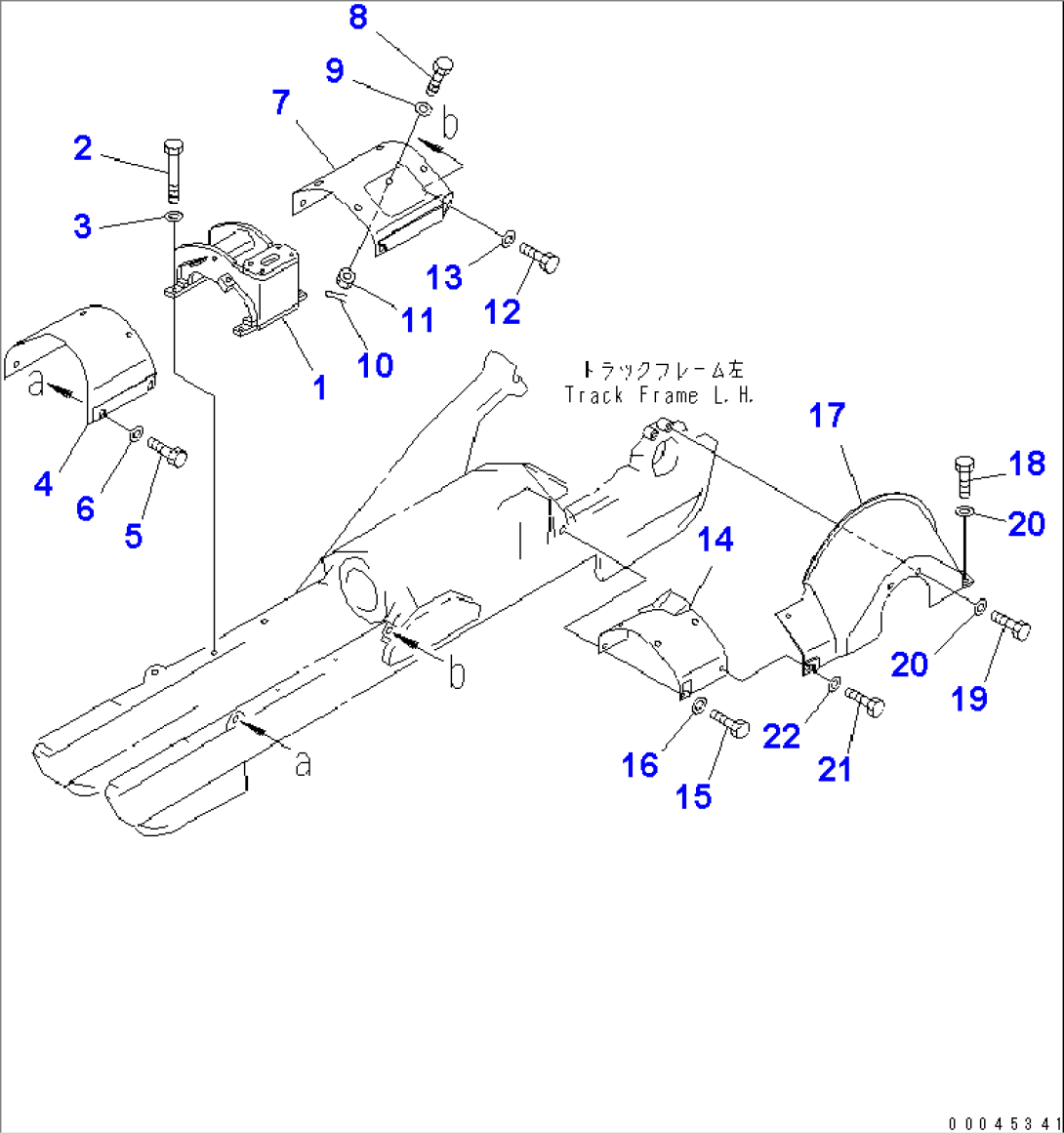 TRACK FRAME COVER (FOR SLAG HANDLING) (L.H.)(#37553-)