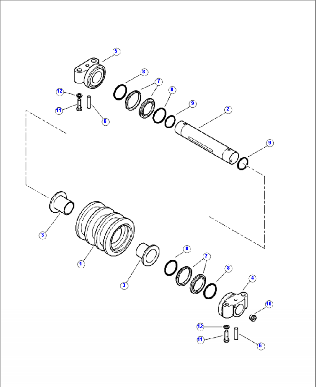 R0201-01A0 TRACK ROLLER DOUBLE FLANGE