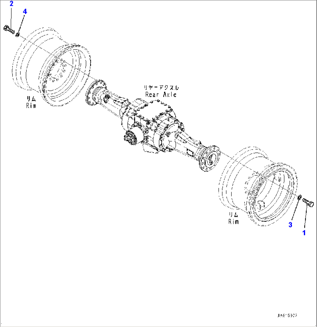 Rear Axle, Mounting (#80001-)