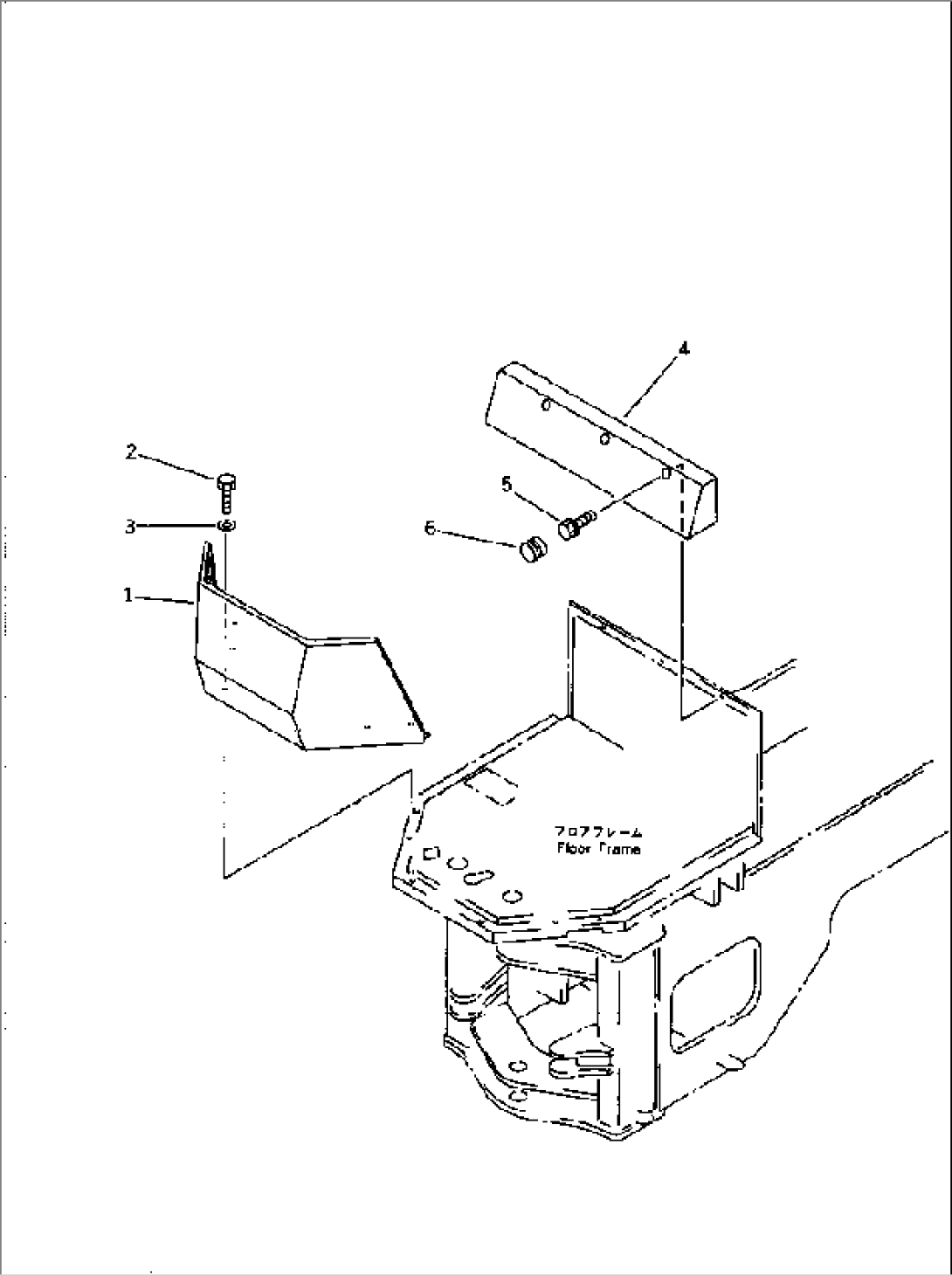FLOOR GUARD (WITHOUT CAB)(#20001-)