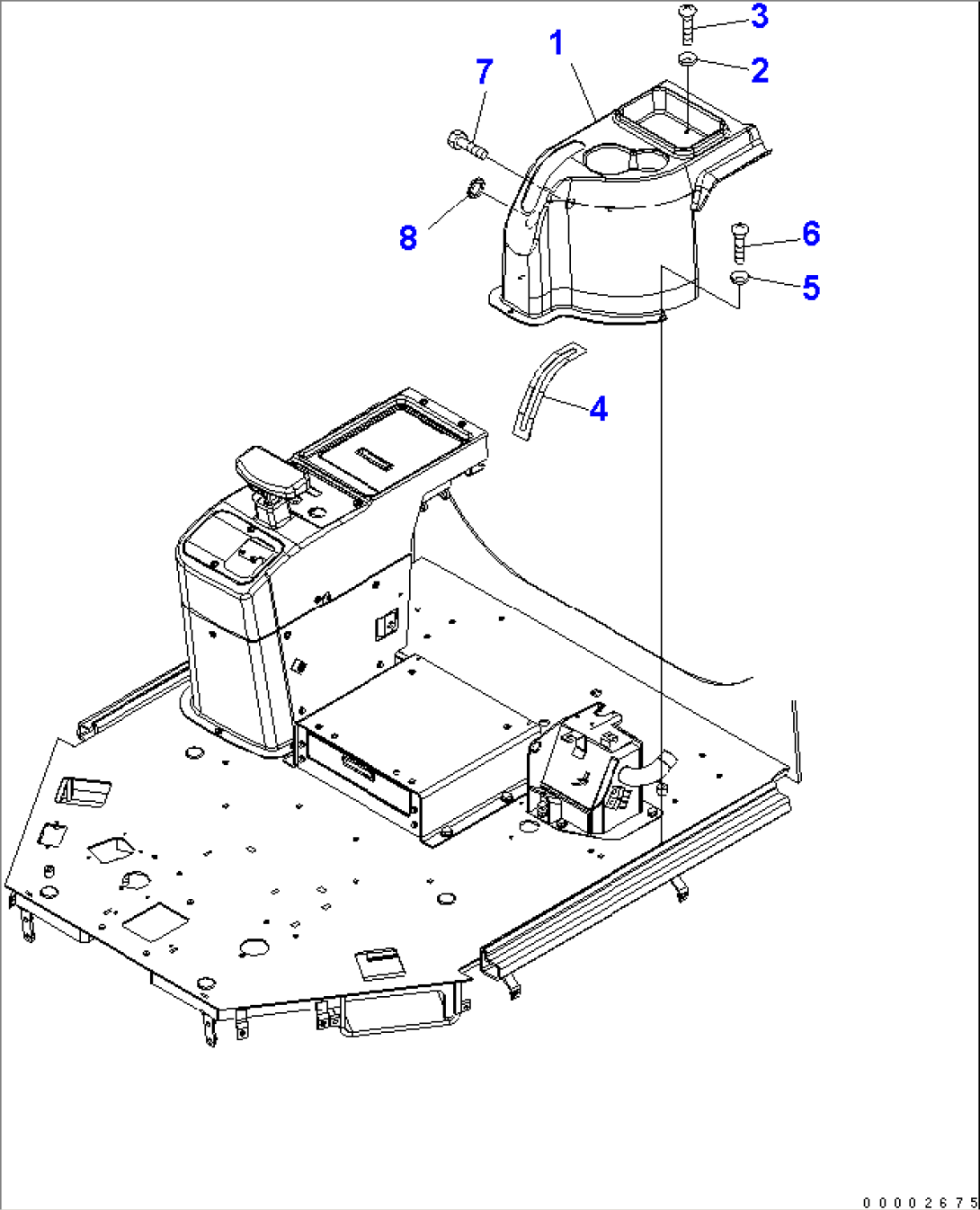 FLOOR (CONSOLE COVER L.H.)