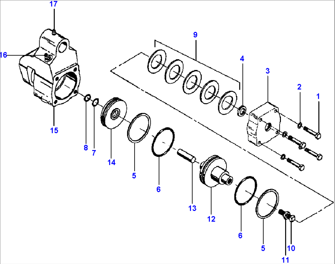 PARKING BRAKE CALIPER S/N 201035 & UP