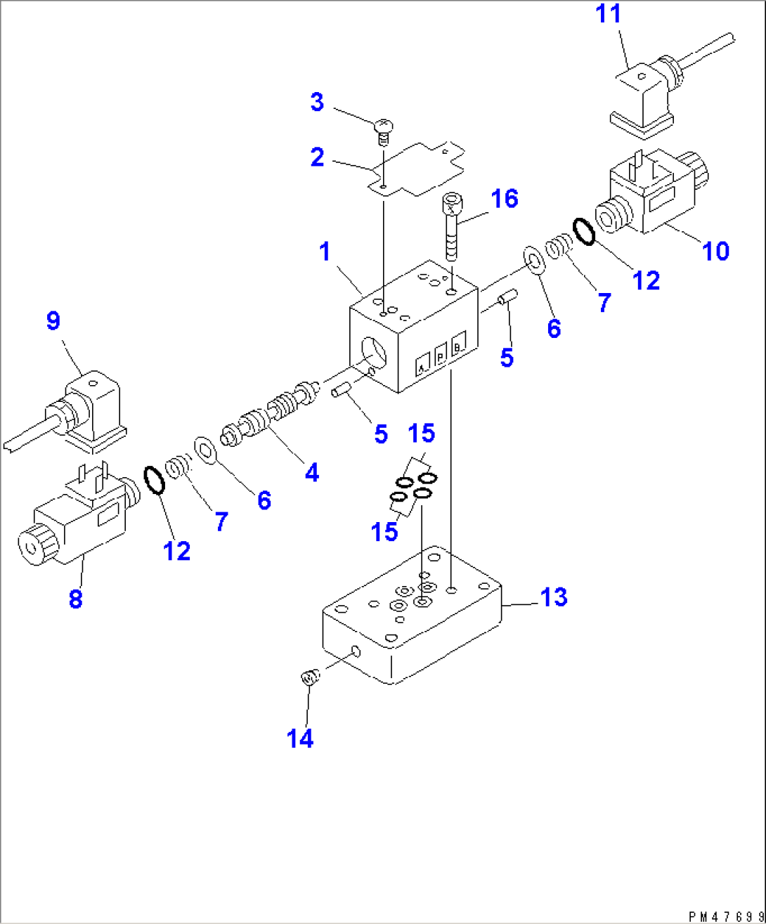 CONTROL VALVE (FOR MULTI COUPLER)(#60001-)