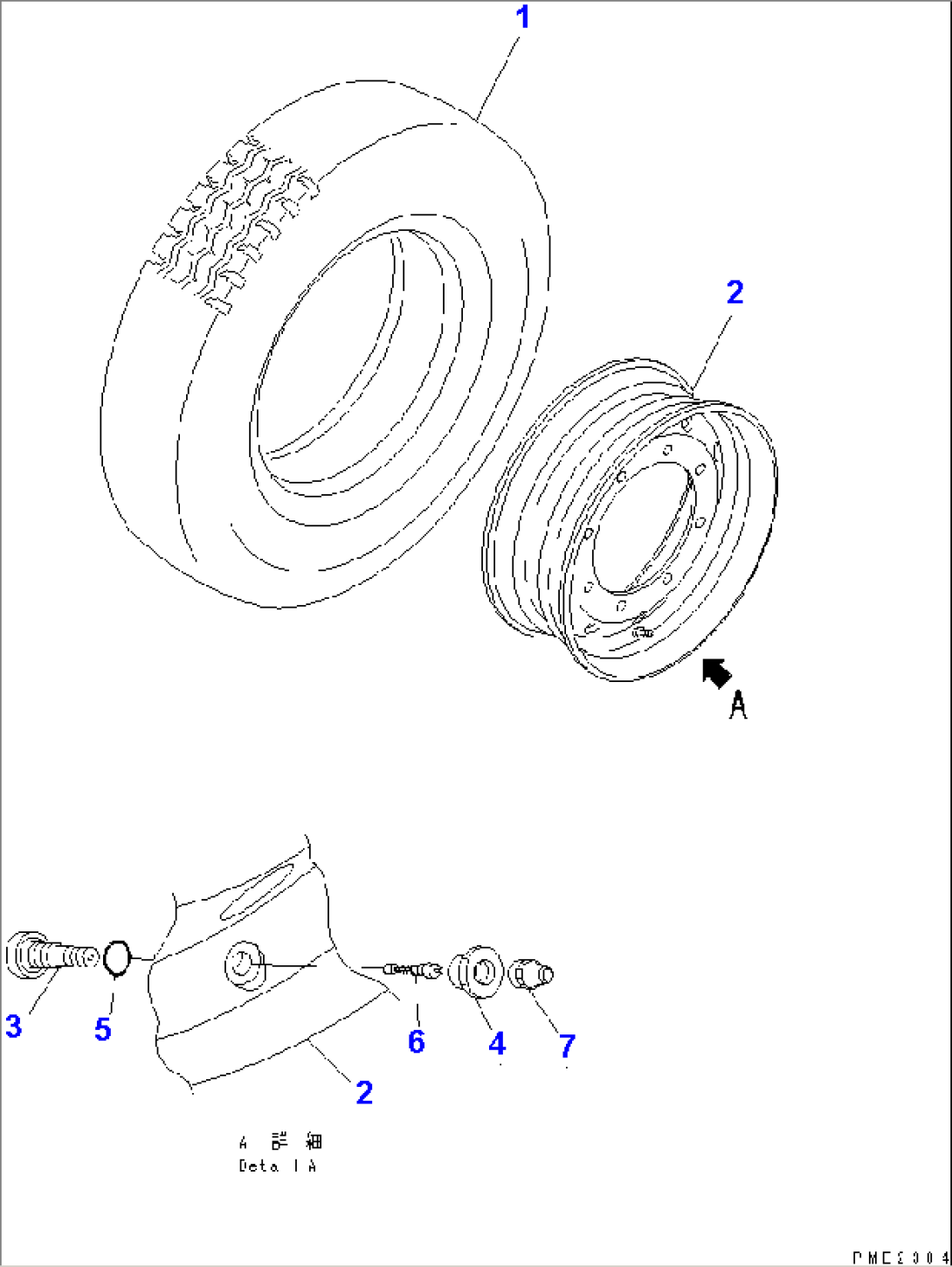 SPARE RIM AND TIRE(#10001-10300)