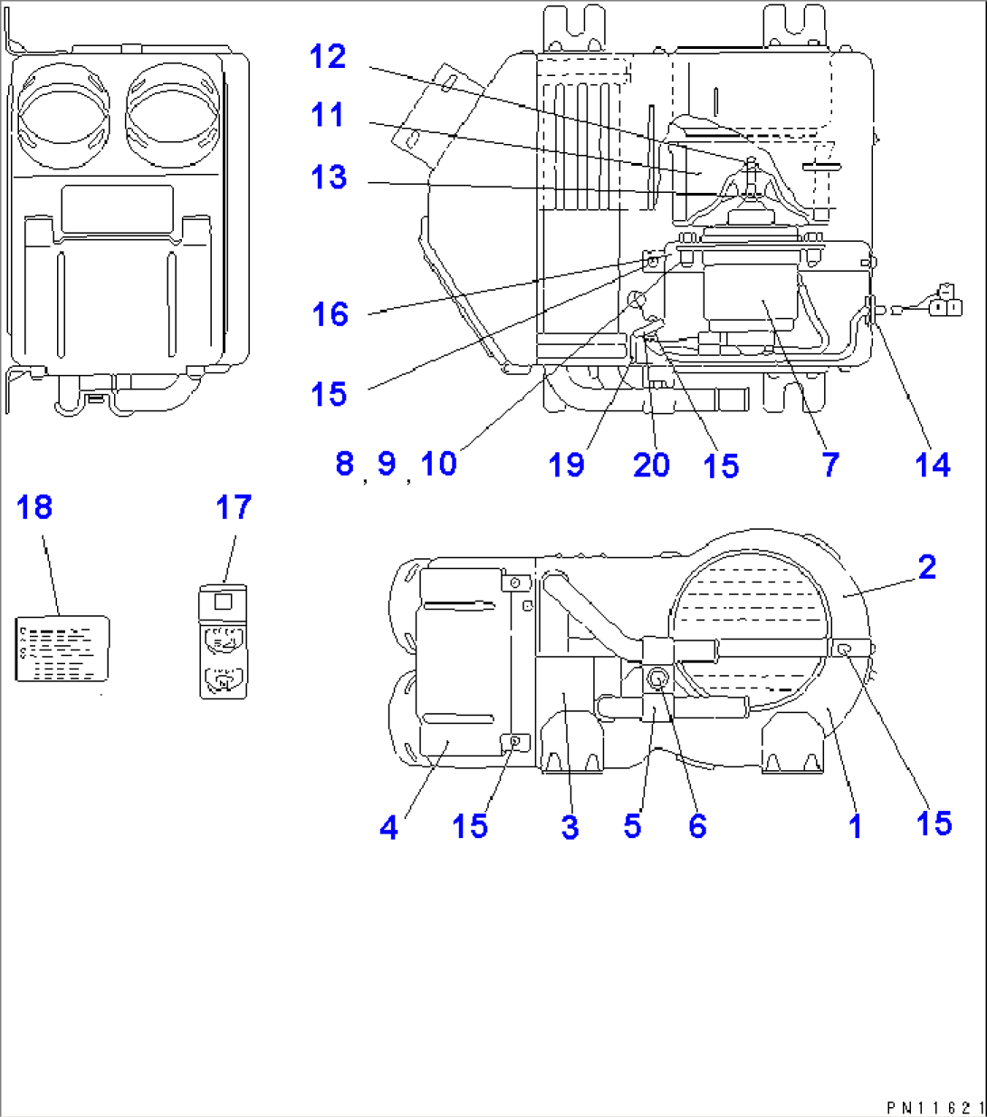 HEATER UNIT(#10001-10037)