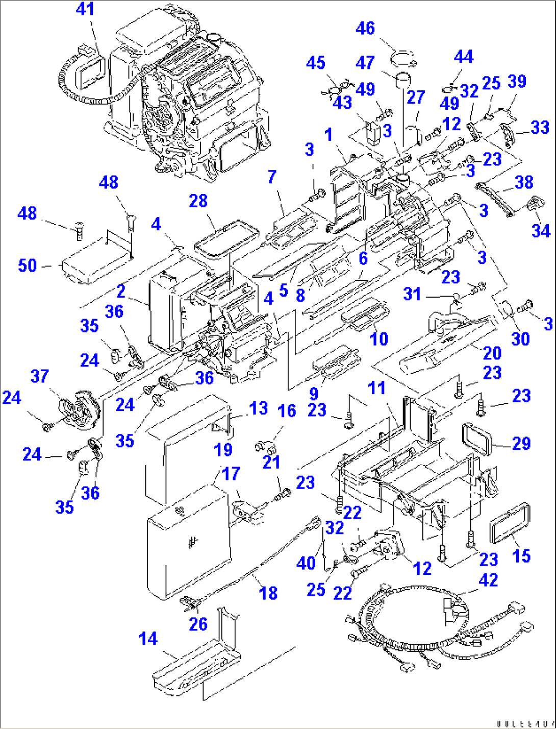 FLOOR (AIR CONDITIONER UNIT INNER PARTS) (1/2)(#7001-)