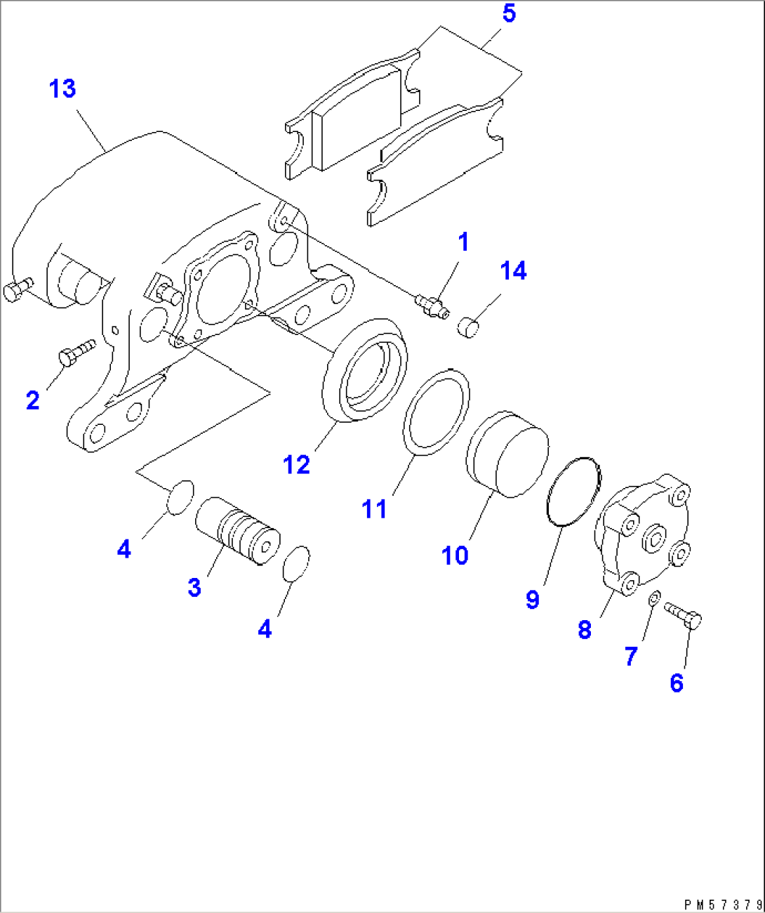 SERVICE BRAKE CALIPER