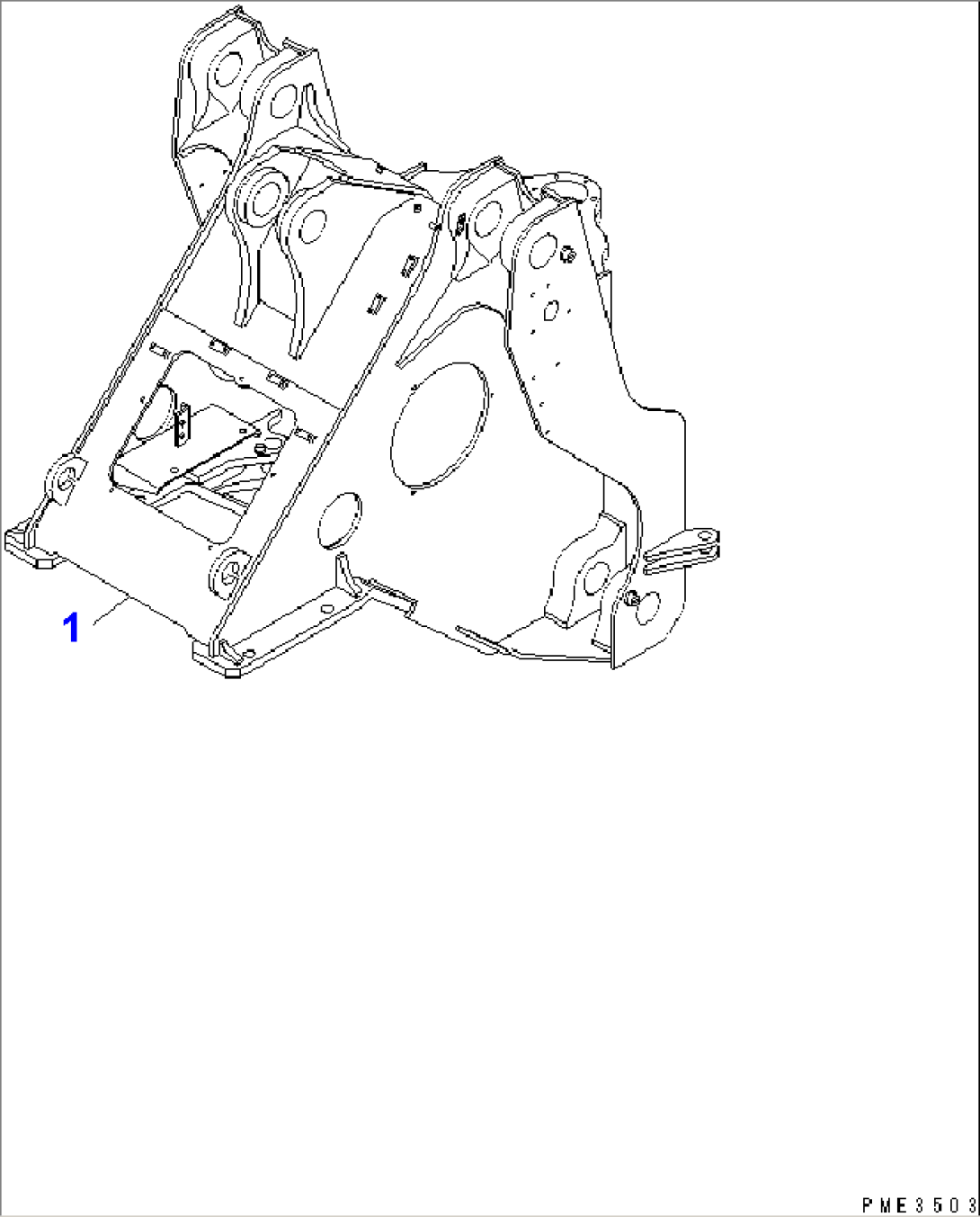 FRONT FRAME (WITH 3-SPOOL VALVE)